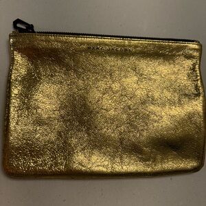 NWOT • Marc Jacobs x Target x Neiman Marcus Gold Pouch • 7x9in